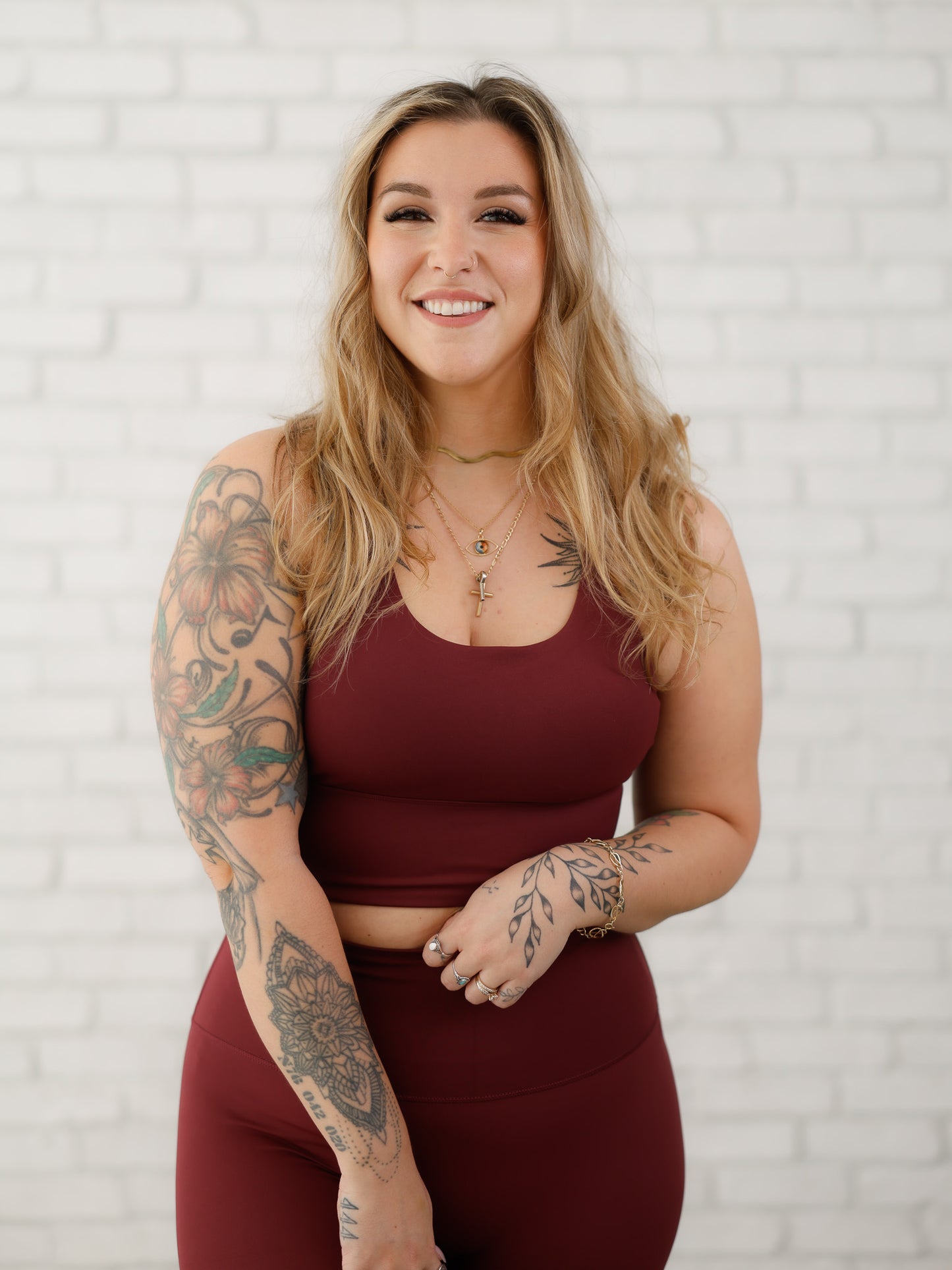Saskia Sports Bra - Burgundy