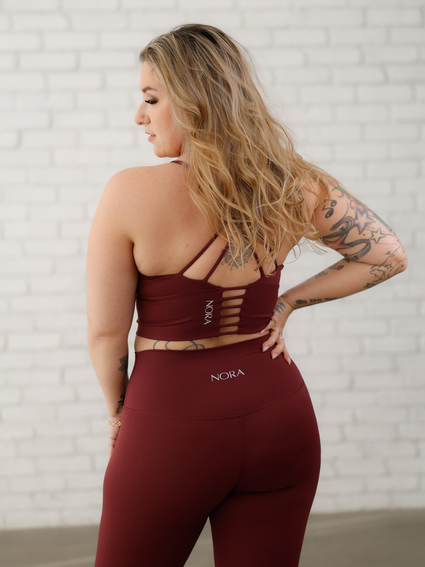 Saskia Sports Bra - Burgundy