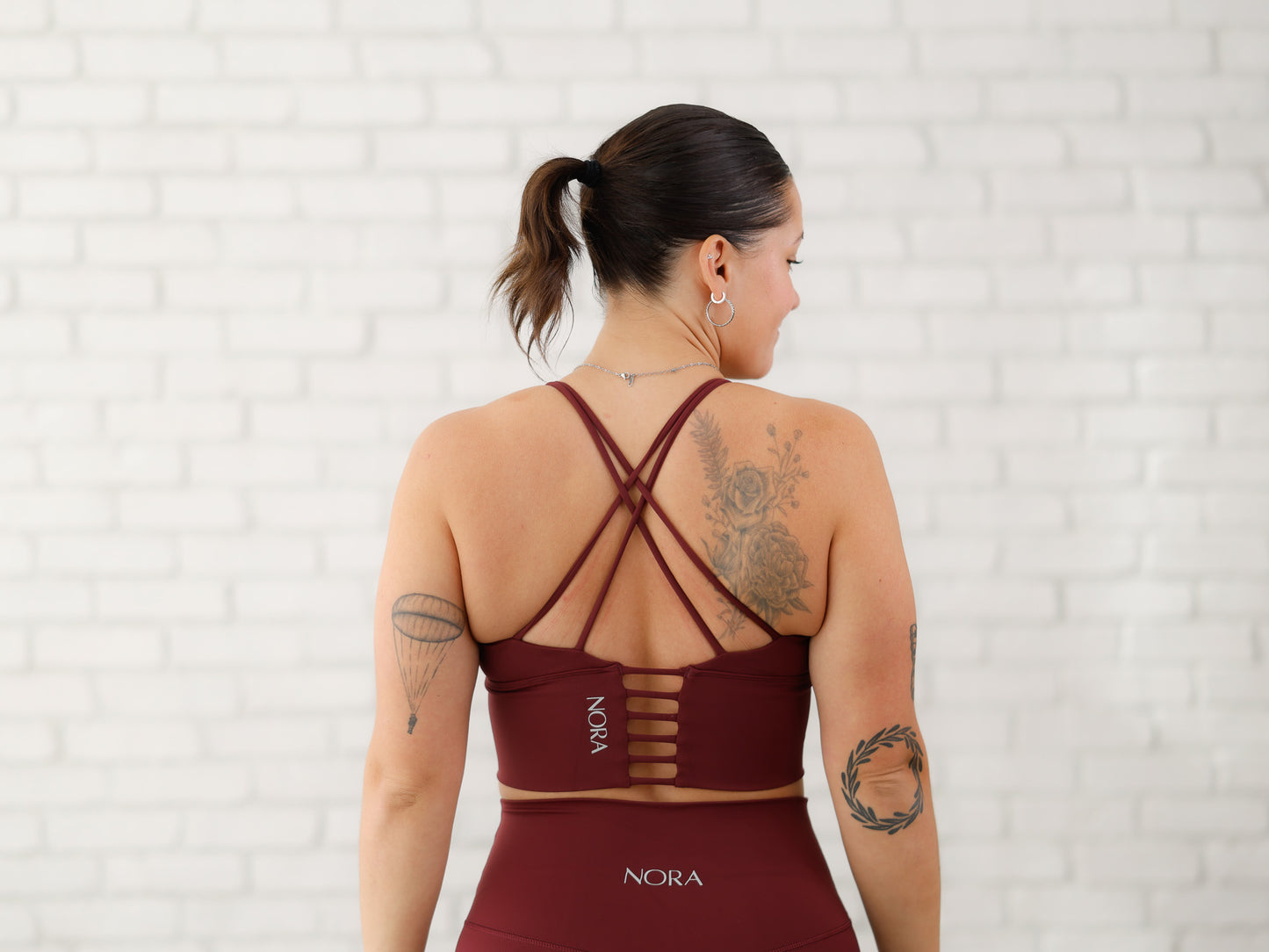 Saskia Sports Bra - Burgundy