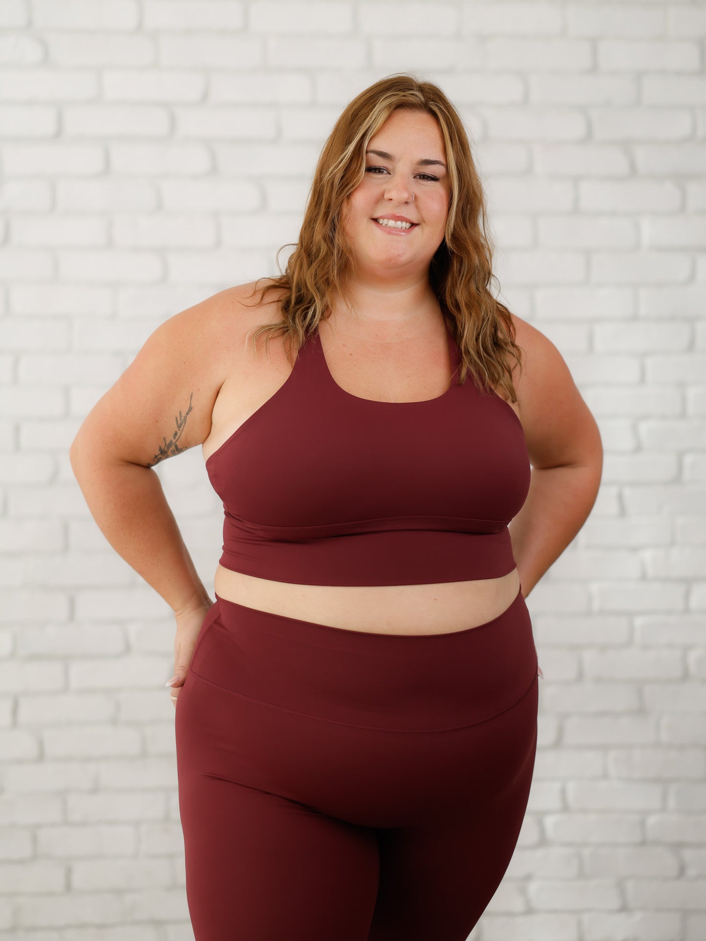 Saskia Sports Bra - Burgundy