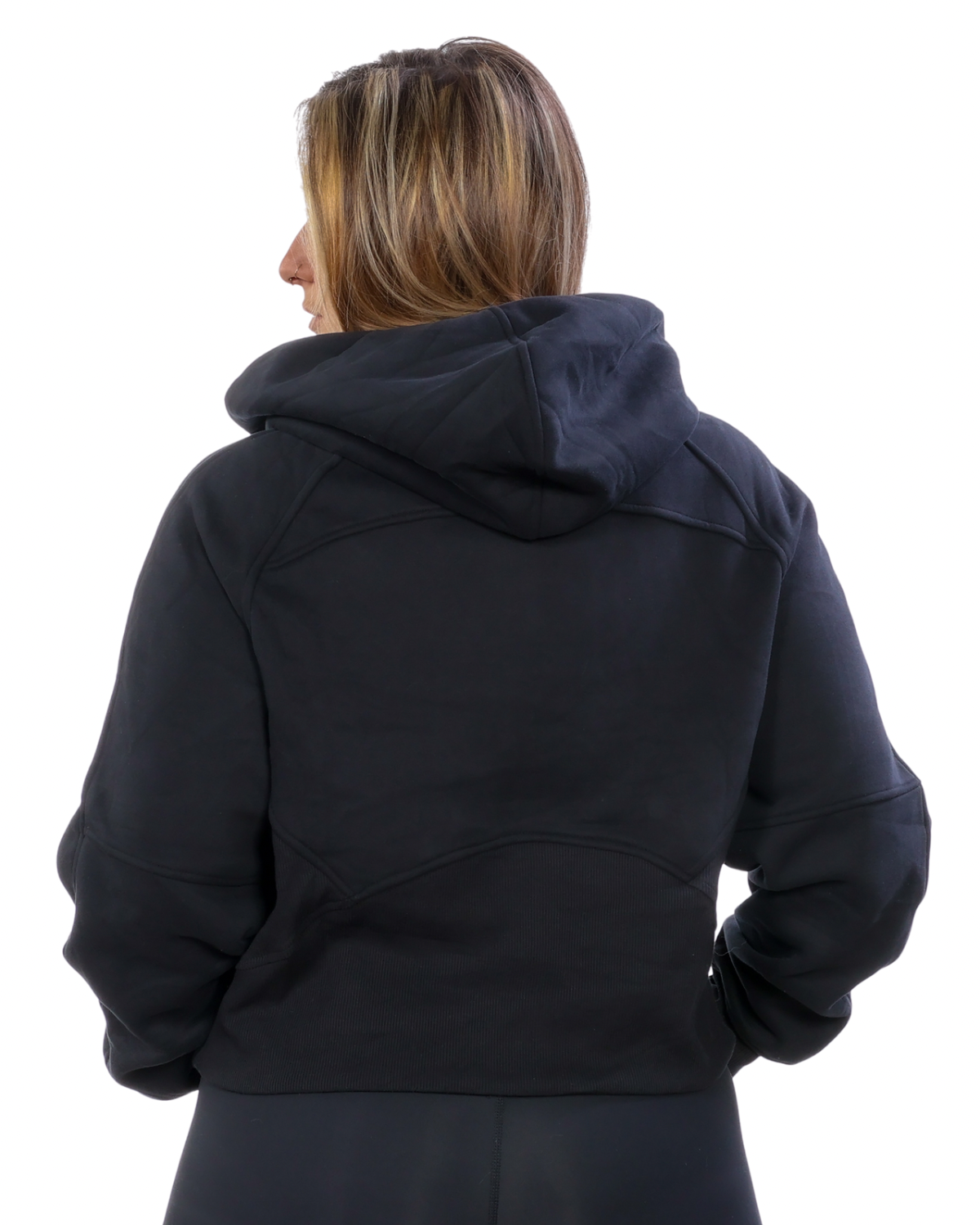 Hoodie demi-zippé Milan - Noir