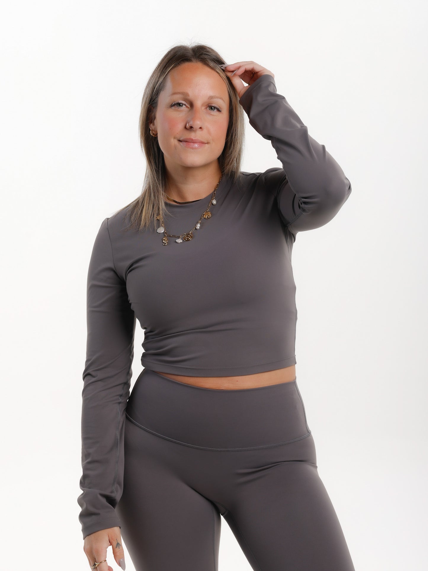 Kelly Long-Sleeve Top - Graphite
