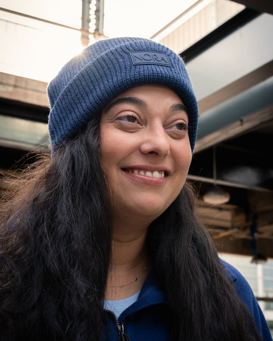 Alain Beanie - Navy Blue