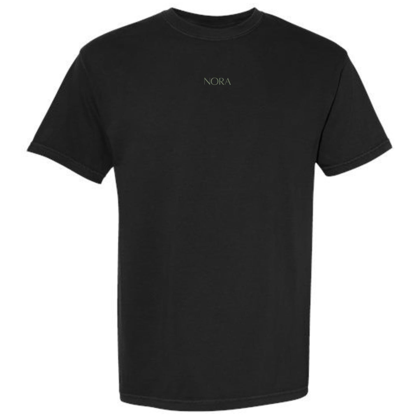 Haut à manches courtes oversized Protect your peace - Noir