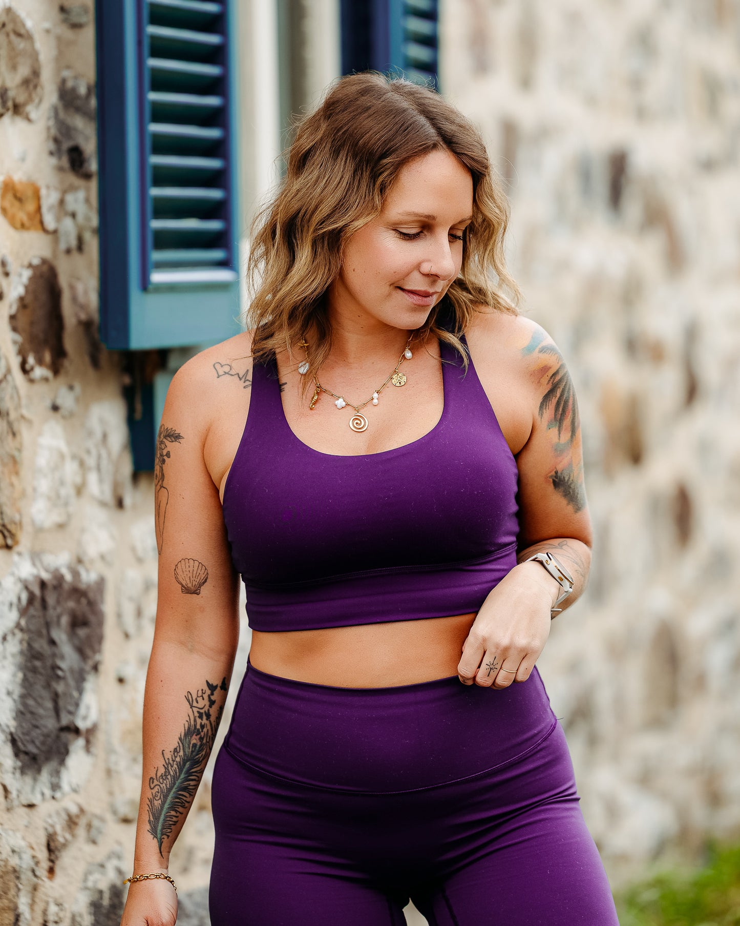 Eli Sports Bra - Aubergine