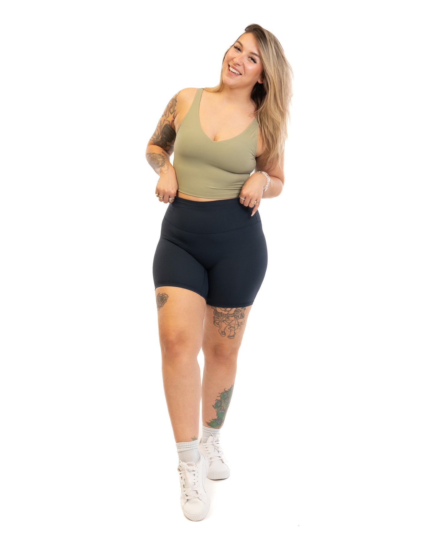 Biker short Yane - Marine
