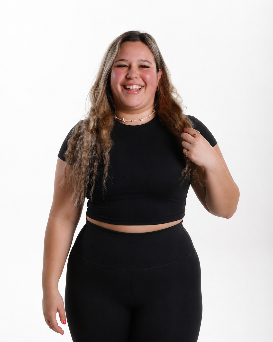 Kelly Short Sleeve Top - Black