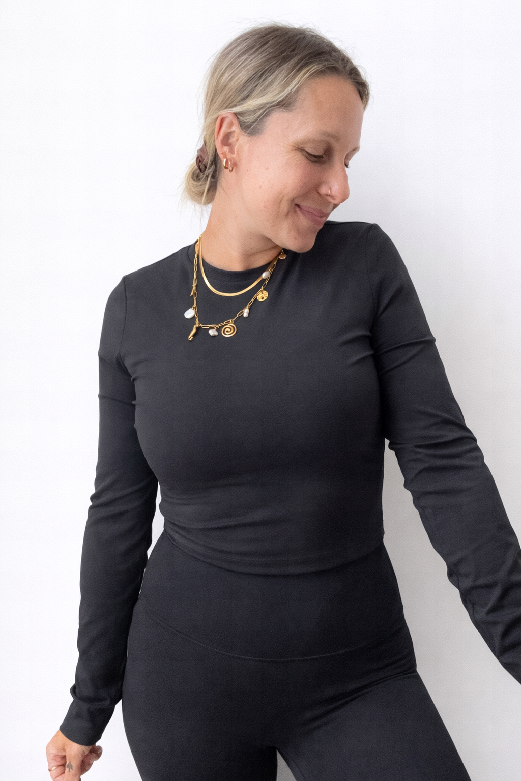 Haut à manches longues Kelly - Noir