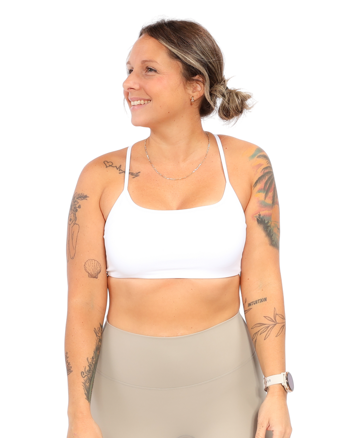 Alexe Sports Bra - White