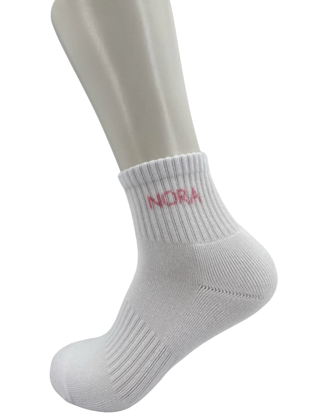 Mini crew socks - Pink logo