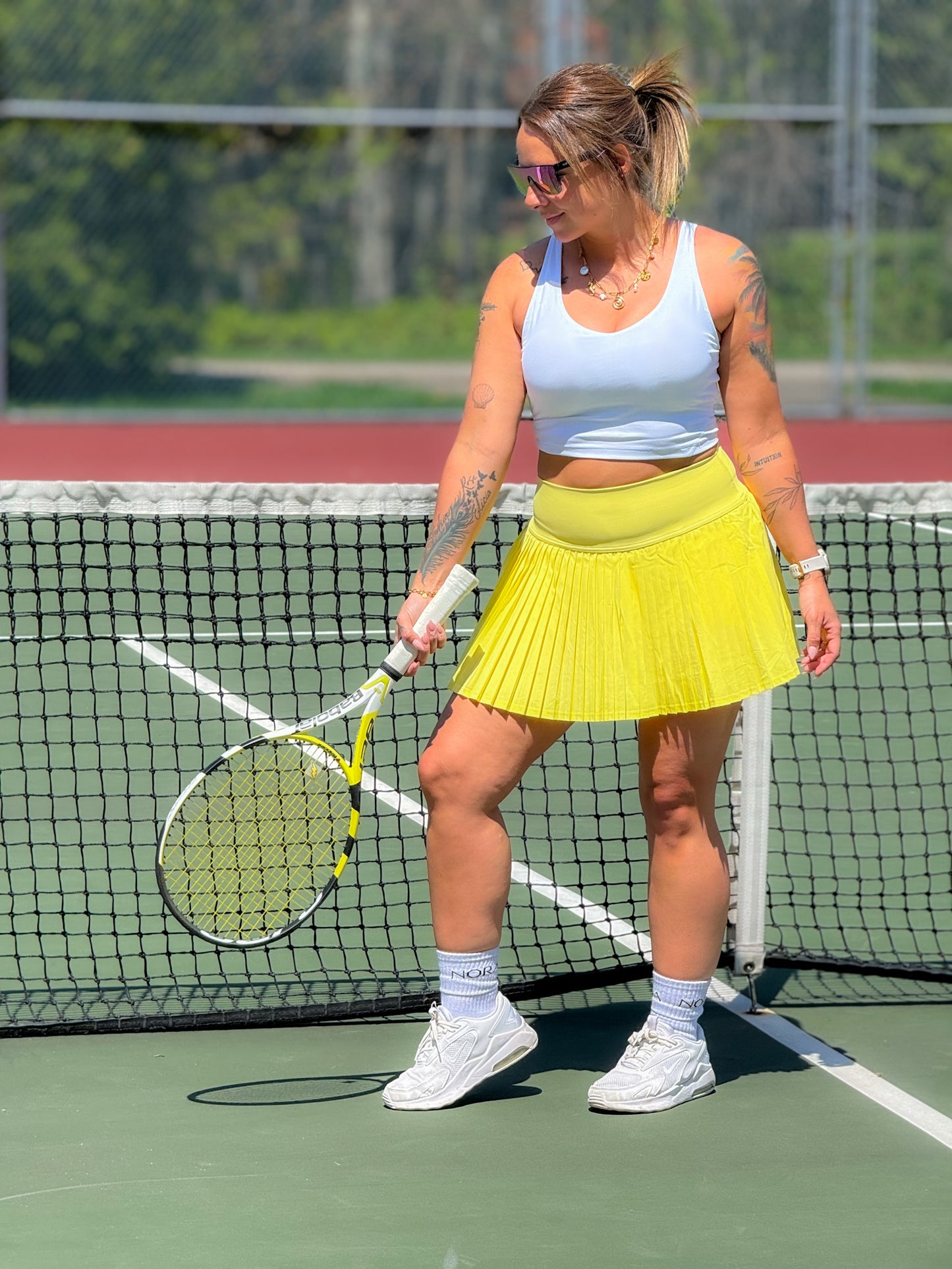 Eva skort - Sun yellow
