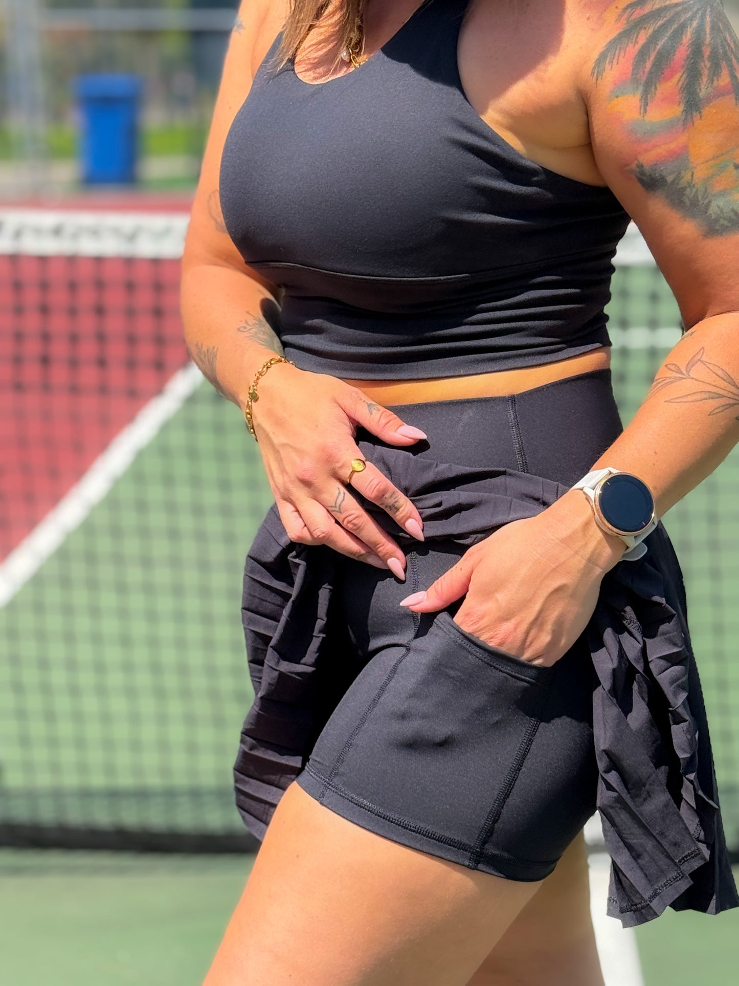 Jupe-short Eva - Noir
