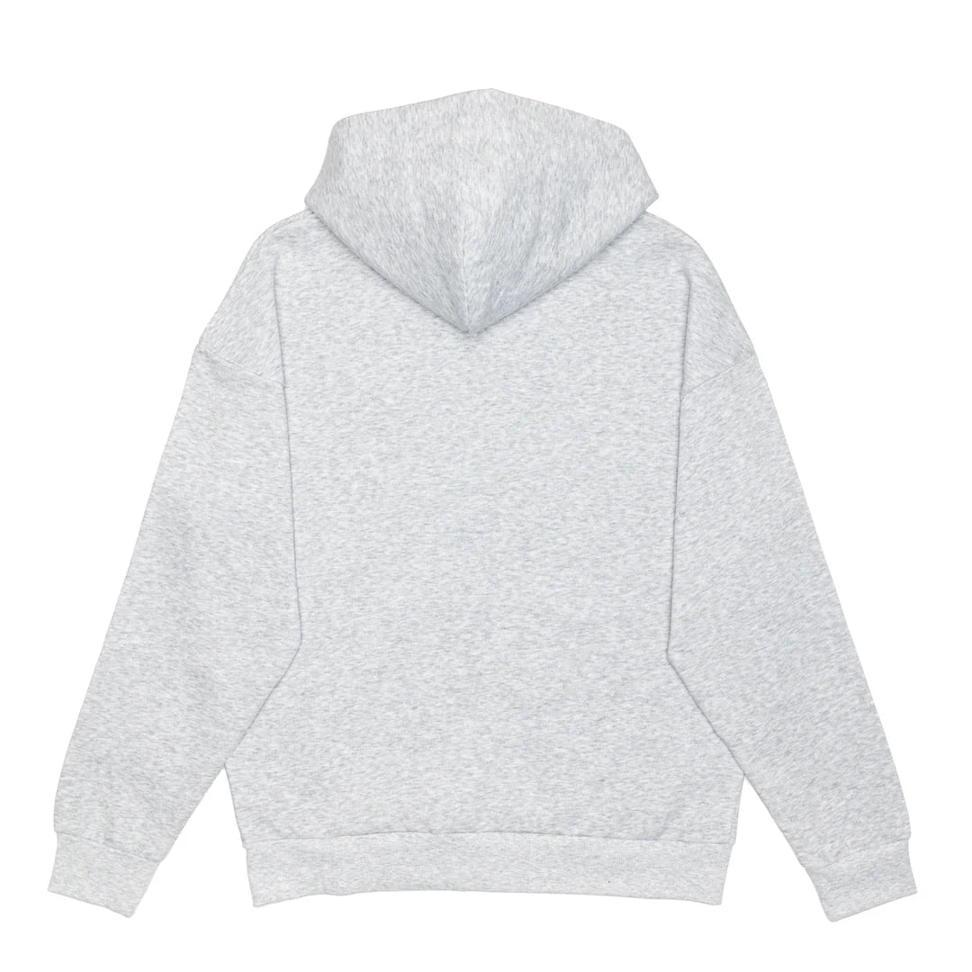 Hoodie à demi-zip - Gris cendré