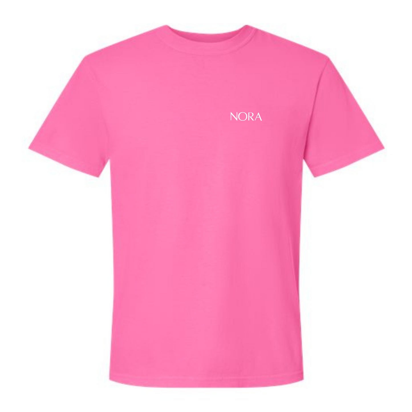 Haut à manches courtes oversized - Rose néon
