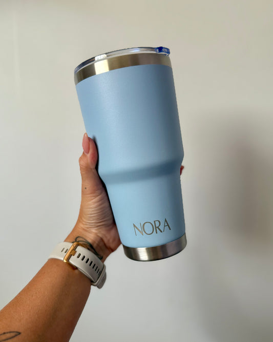 Tasse isotherme 30 oz - BLEU POUDRE