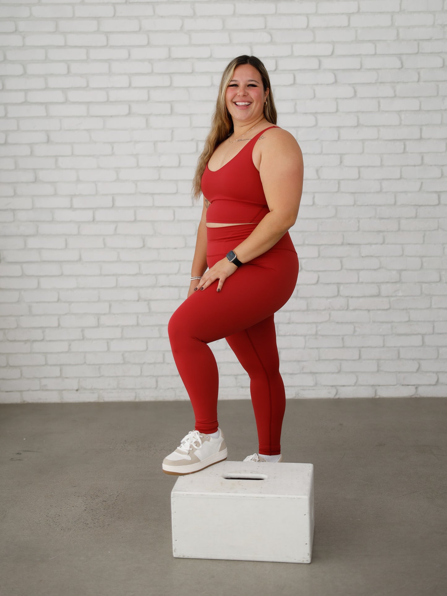 Marlee Leggings - Angora red