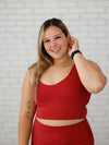 Soutien-gorge de sport Victoria - Angora rouge