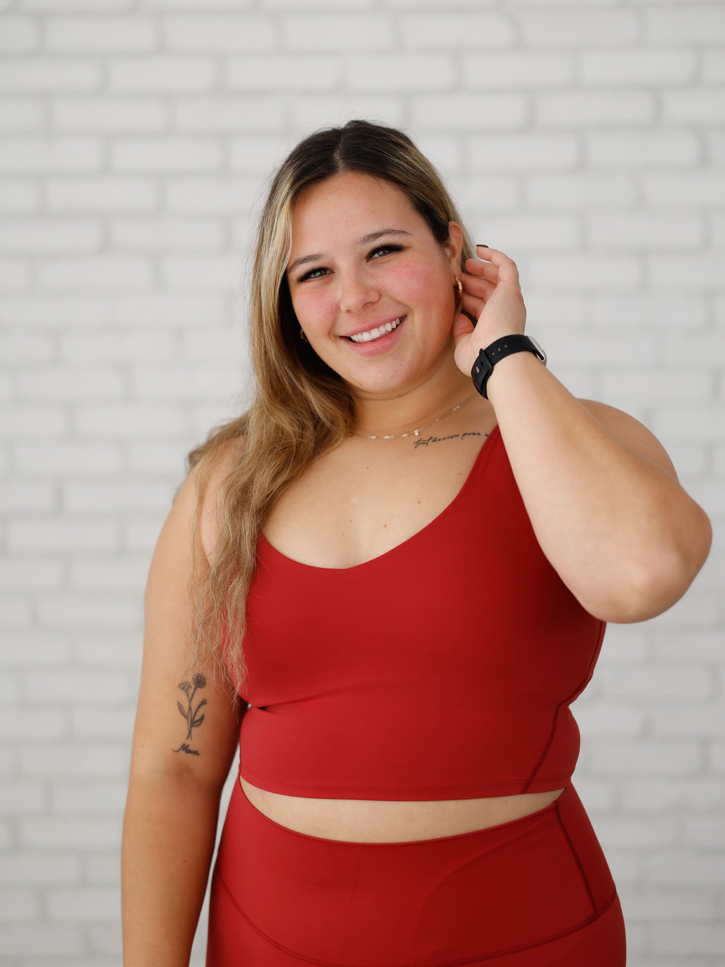 Soutien-gorge de sport Victoria - Angora rouge