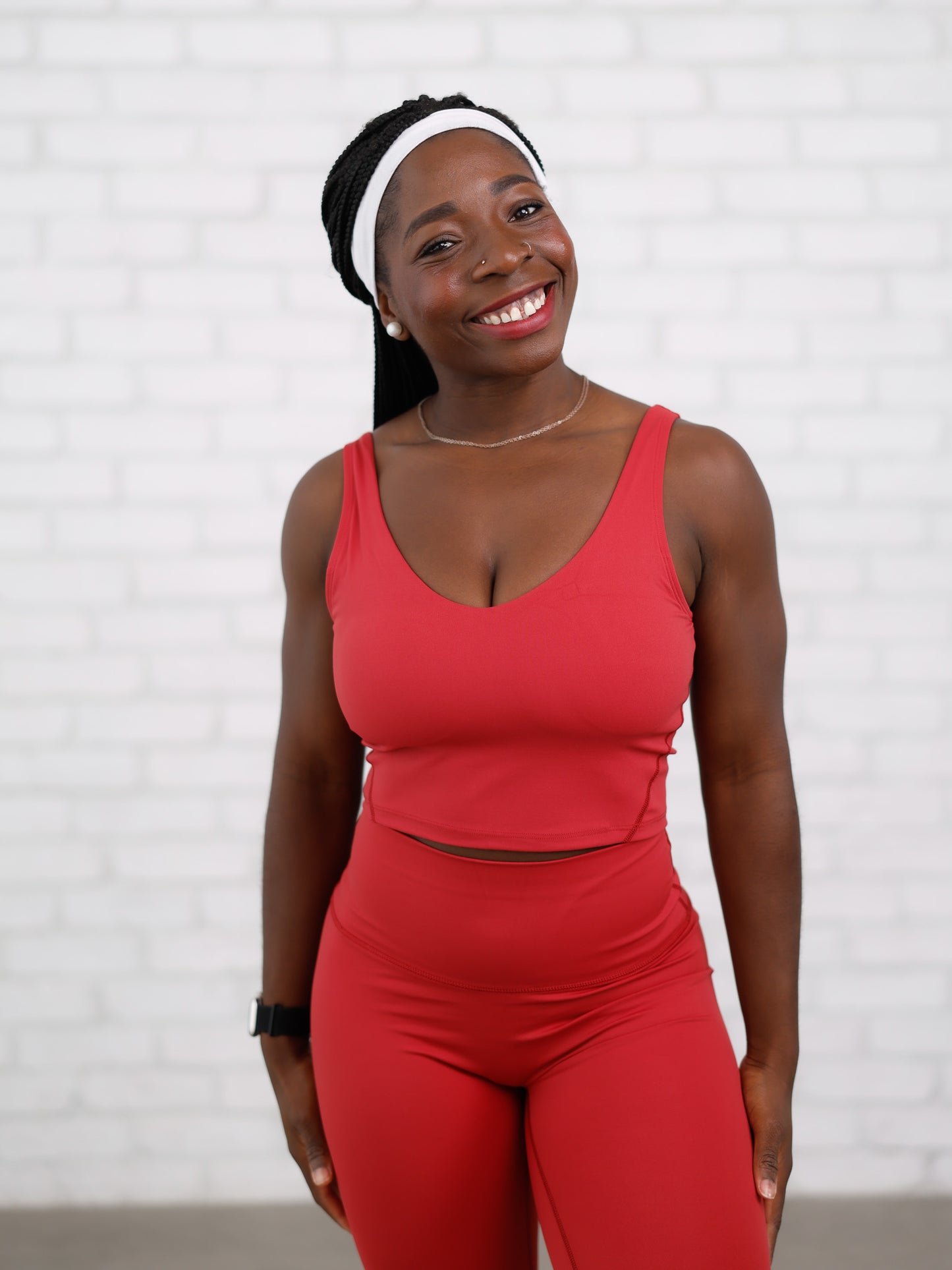 Soutien-gorge de sport Victoria - Angora rouge