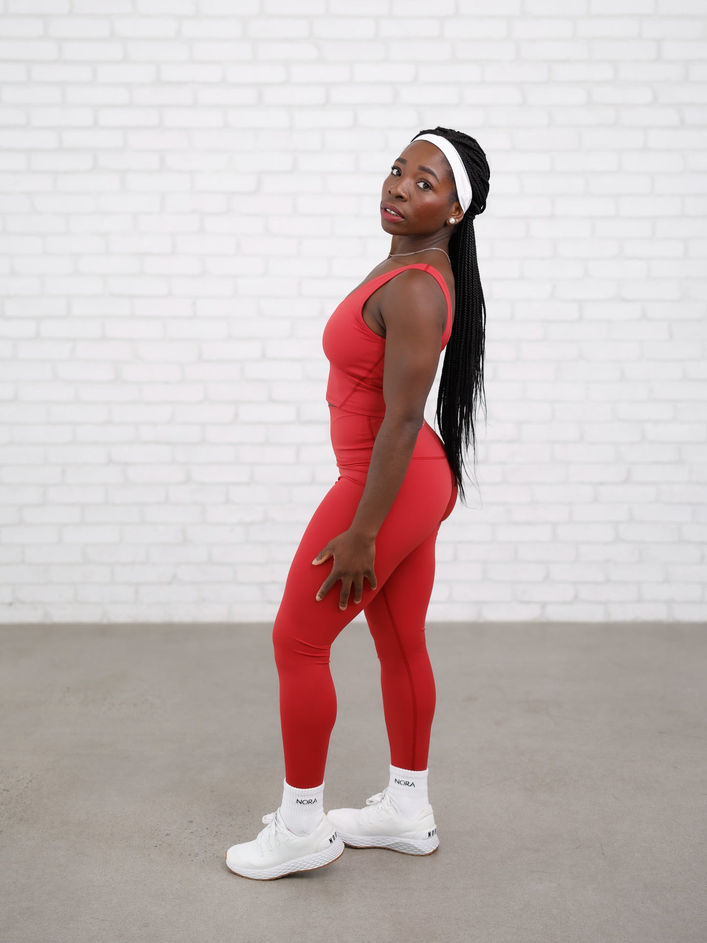 Marlee Leggings - Angora red