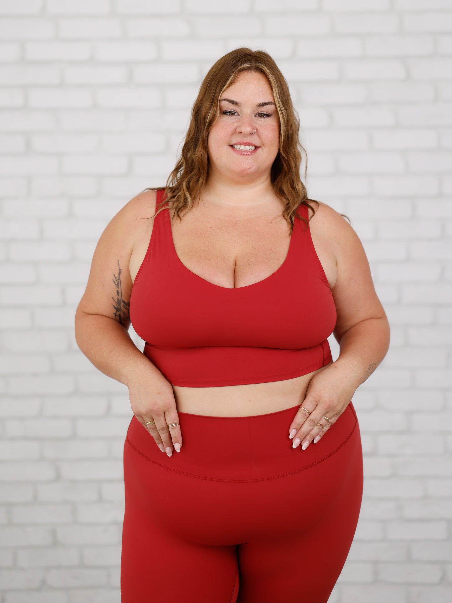 Soutien-gorge de sport Victoria - Angora rouge