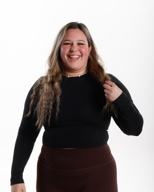 Haut à manches longues Kelly - Noir