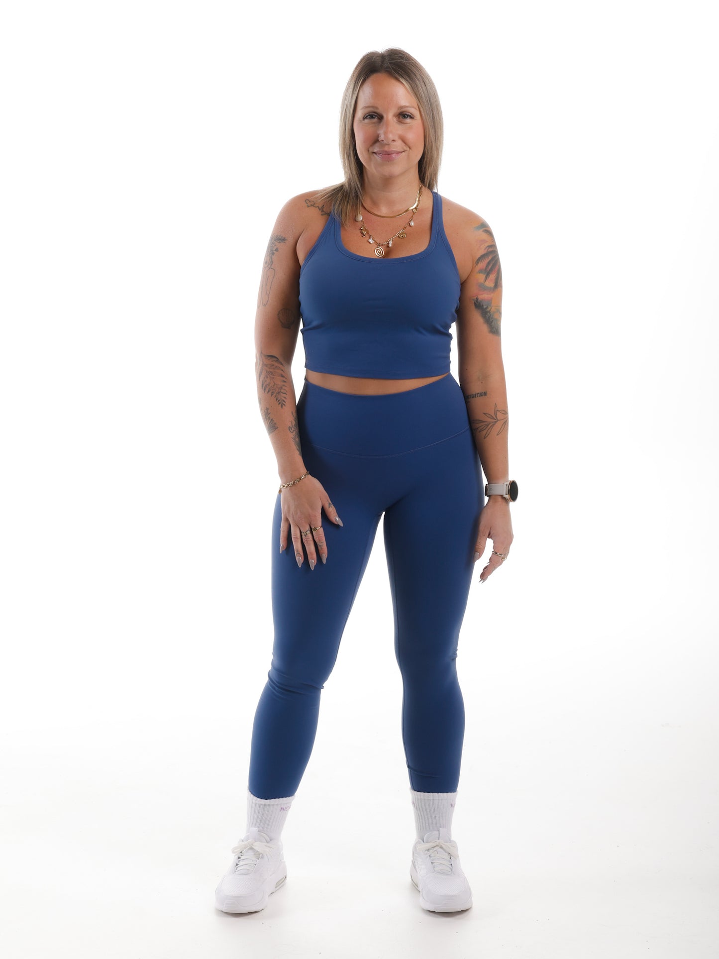 Legging à taille mi-haute Stella - Blueberry