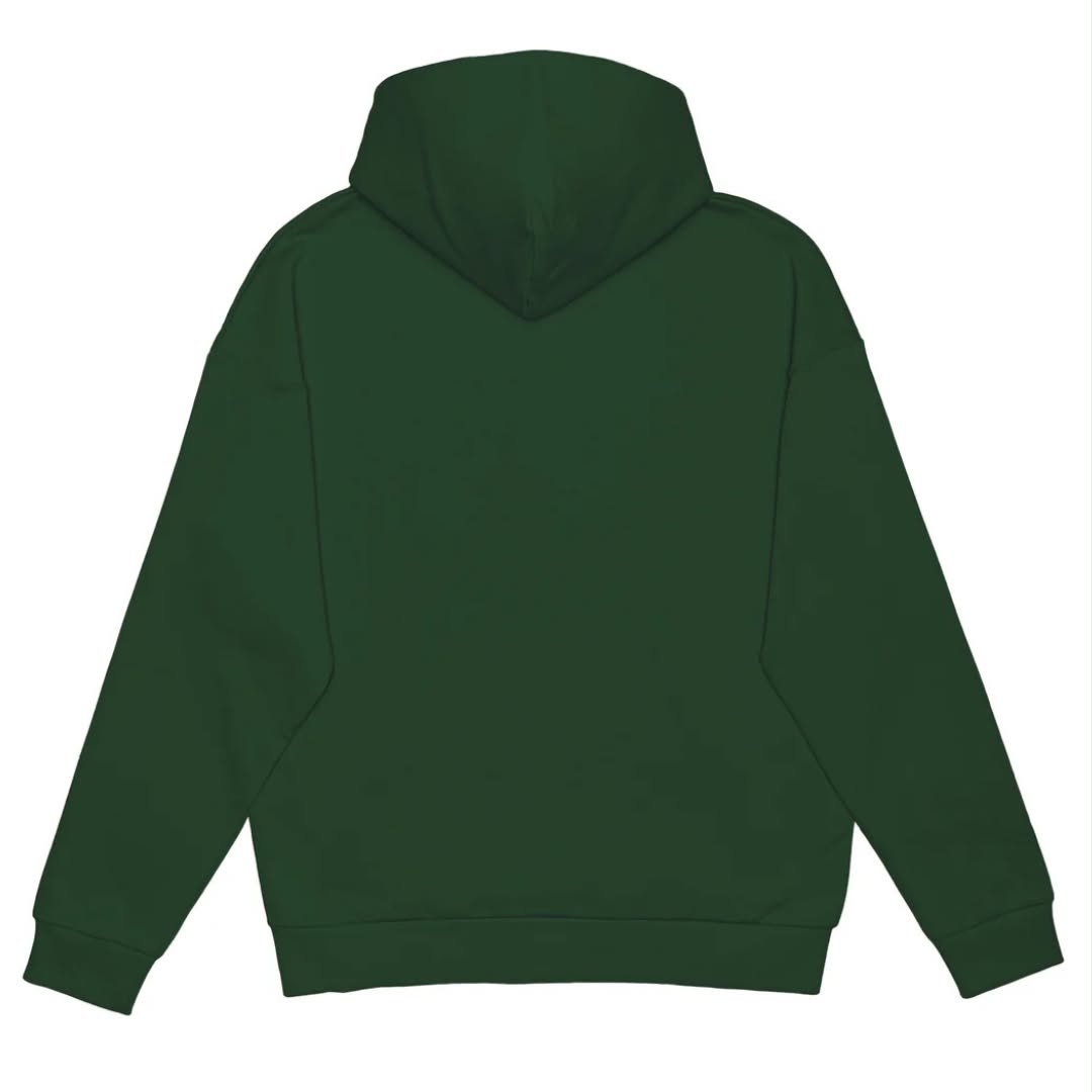 Hoodie à demi-zip - Vert forêt