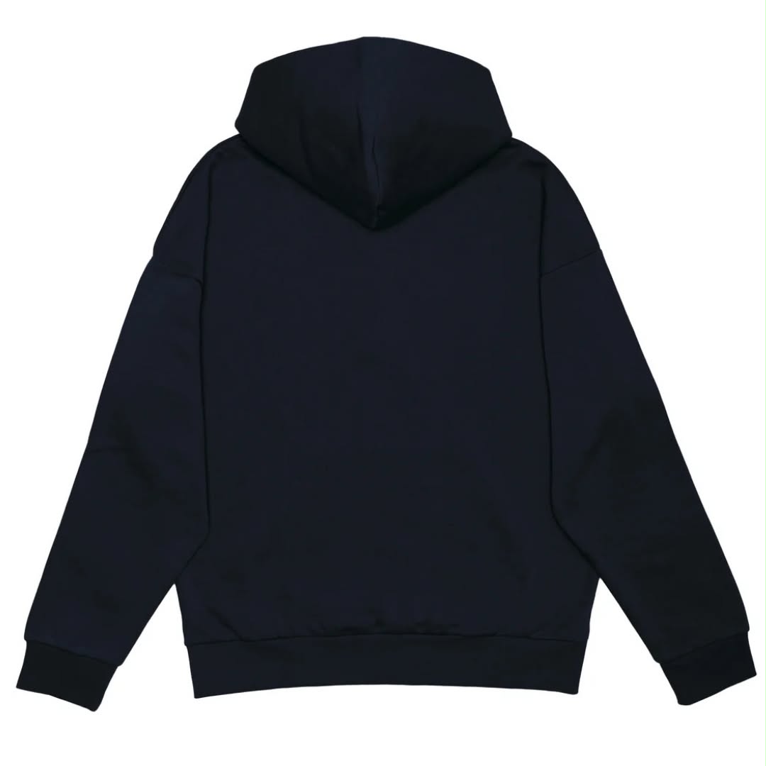 Hoodie à demi-zip - Bleu marin