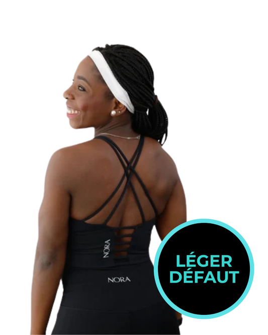 Soutien-gorge de sport Saskia - Noir *LÉGER DÉFAUT*