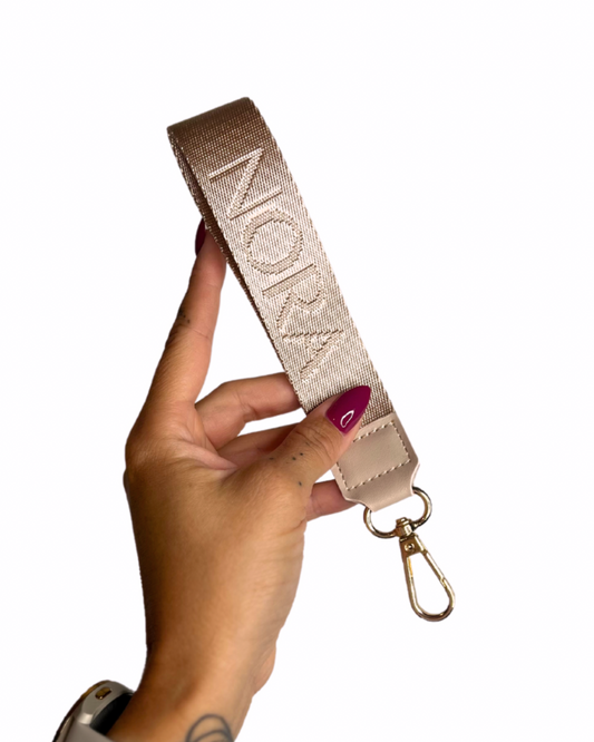 Porte-clé bracelet - Abricot