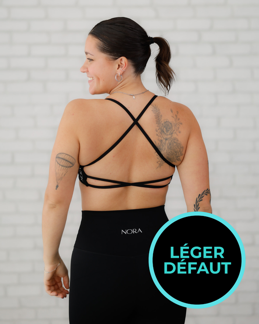Soutien-gorge de sport Alexe - Noir *LÉGER DÉFAUT*