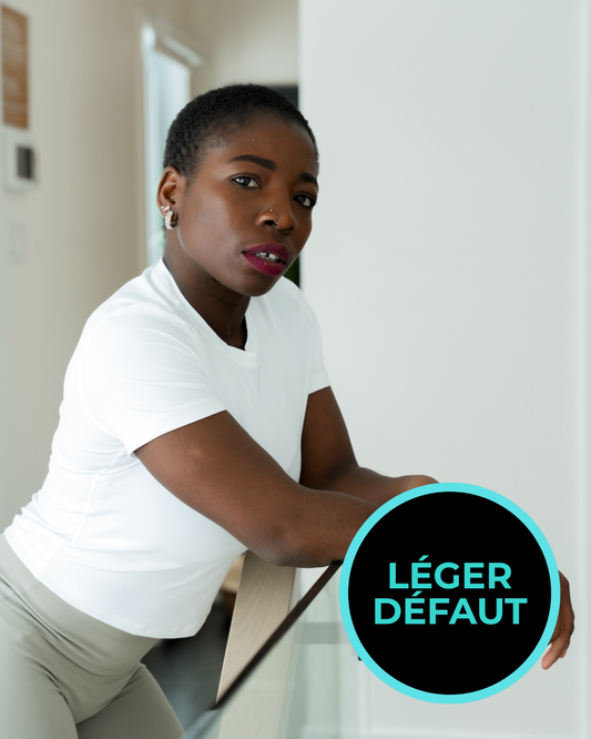 Haut à manches courtes Kelly - Blanc *LÉGER DÉFAUT*