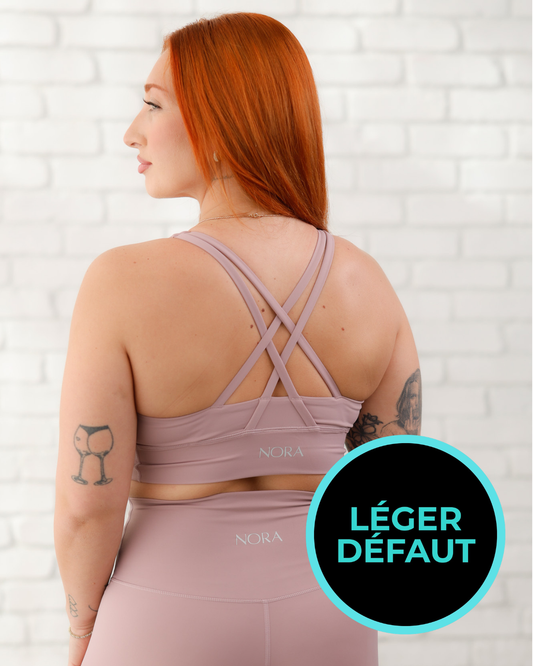 Soutien-gorge de sport Eli - Blush *LÉGER DÉFAUT*
