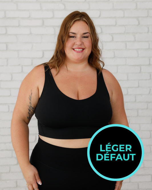 Soutien-gorge de sport Victoria - Noir *LÉGER DÉFAUT*
