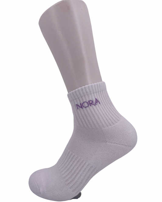 Mini crew socks - Logo mauve