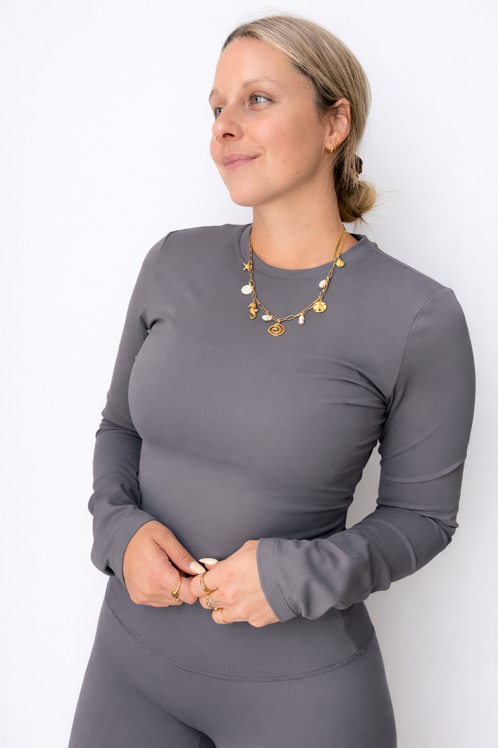Haut à manches longues Kelly - Graphite