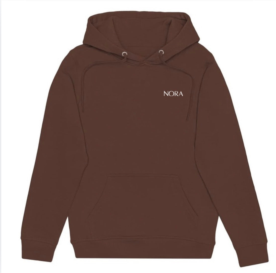 Hoodie Soft Club - logo régulier - Brun