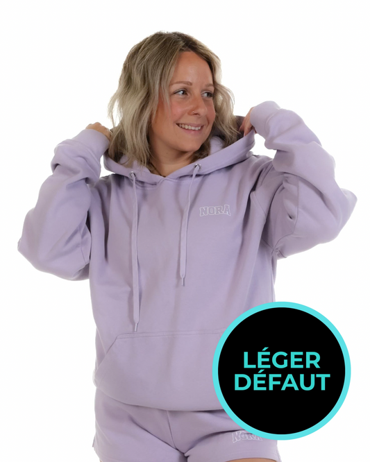 Hoodie soft club - Lavande *LÉGER DÉFAUT*