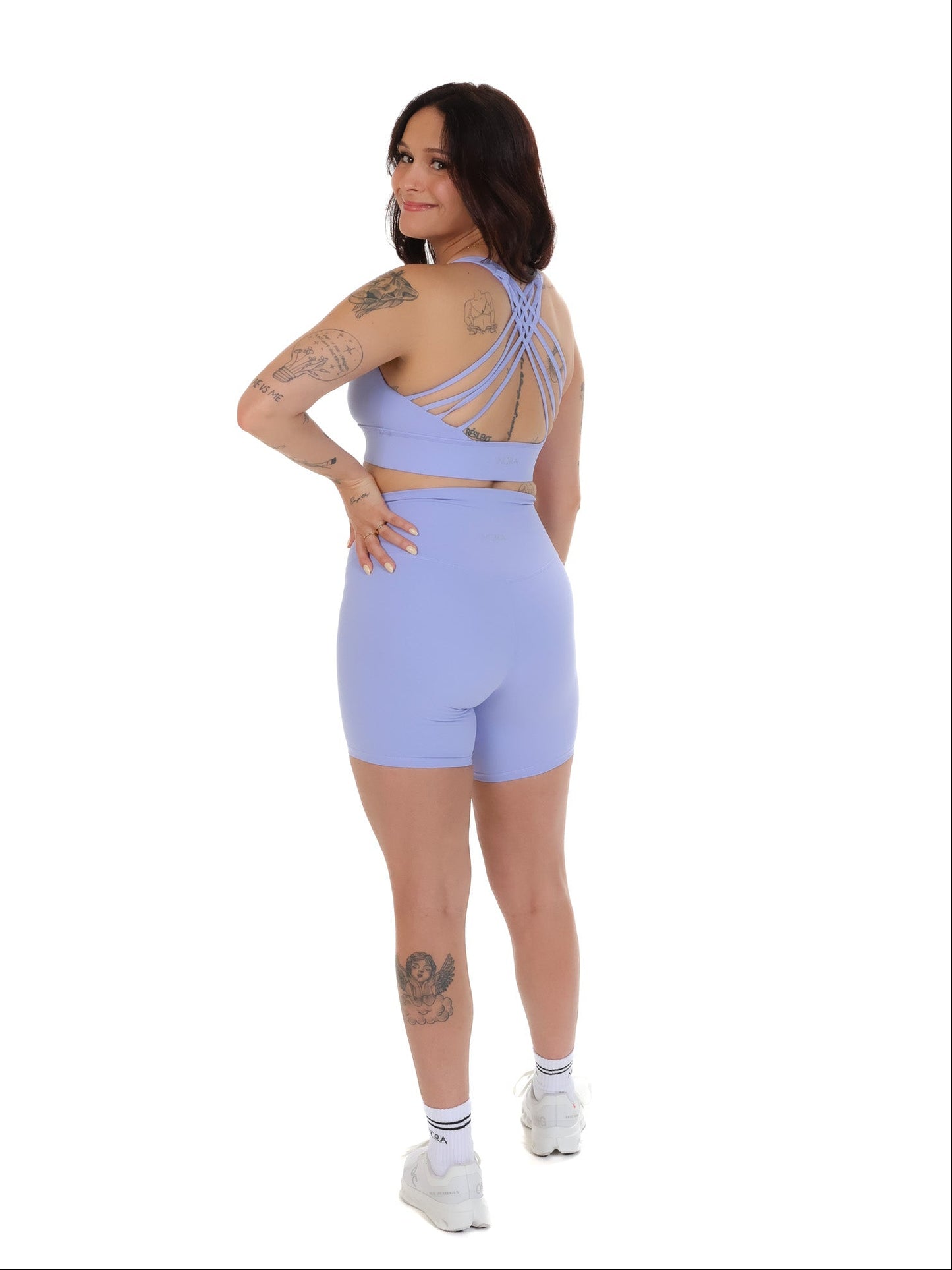 Biker short Yane - Lilas