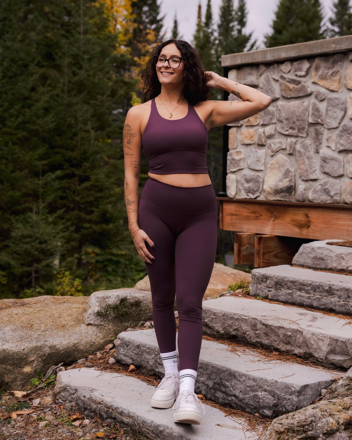 SIGNATURE | LEGGING MARLEE À TAILLE HAUTE - FIGUE