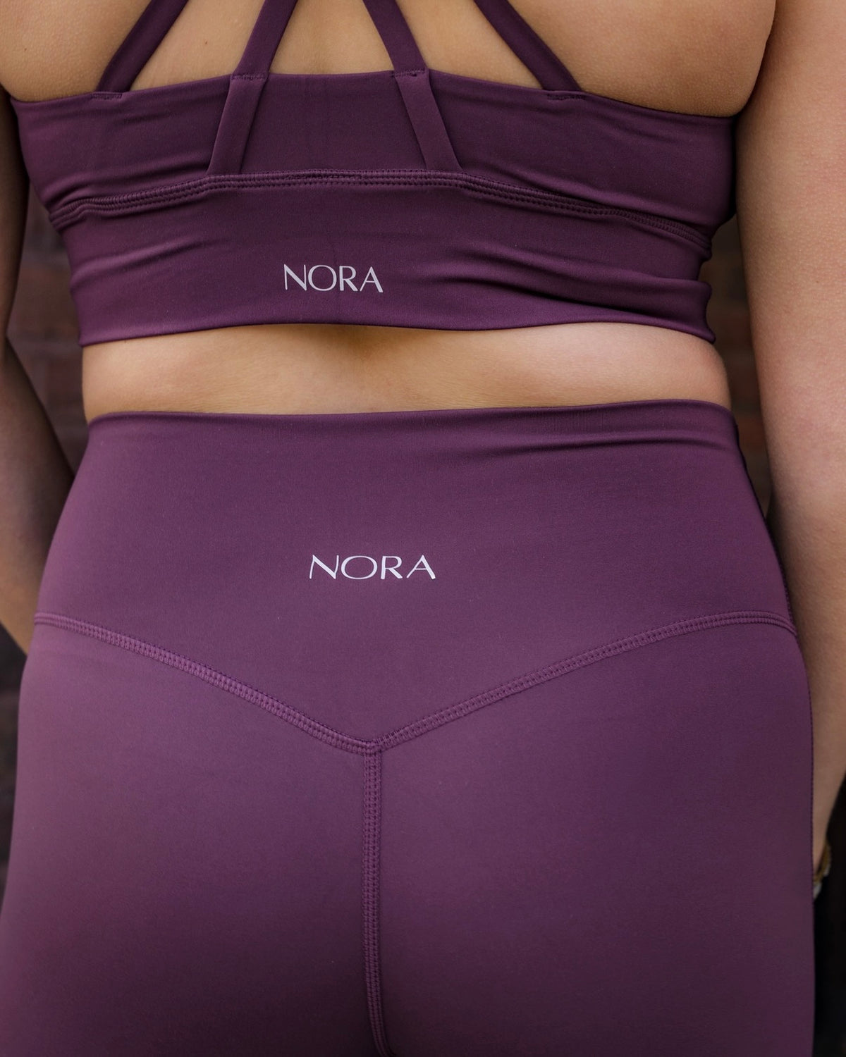 SIGNATURE | LEGGING FLARE À TAILLE HAUTE - FIGUE
