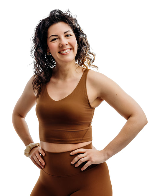 Victoria Sports Bra - Caramel