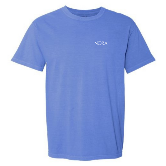 Haut à manches courtes oversized  - Bleu