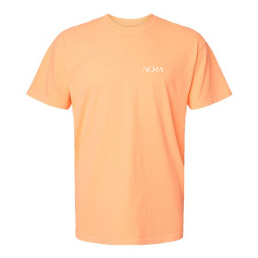 Haut à manches courtes oversized  - Cantaloup
